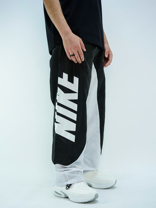 Black - baggy track pants
