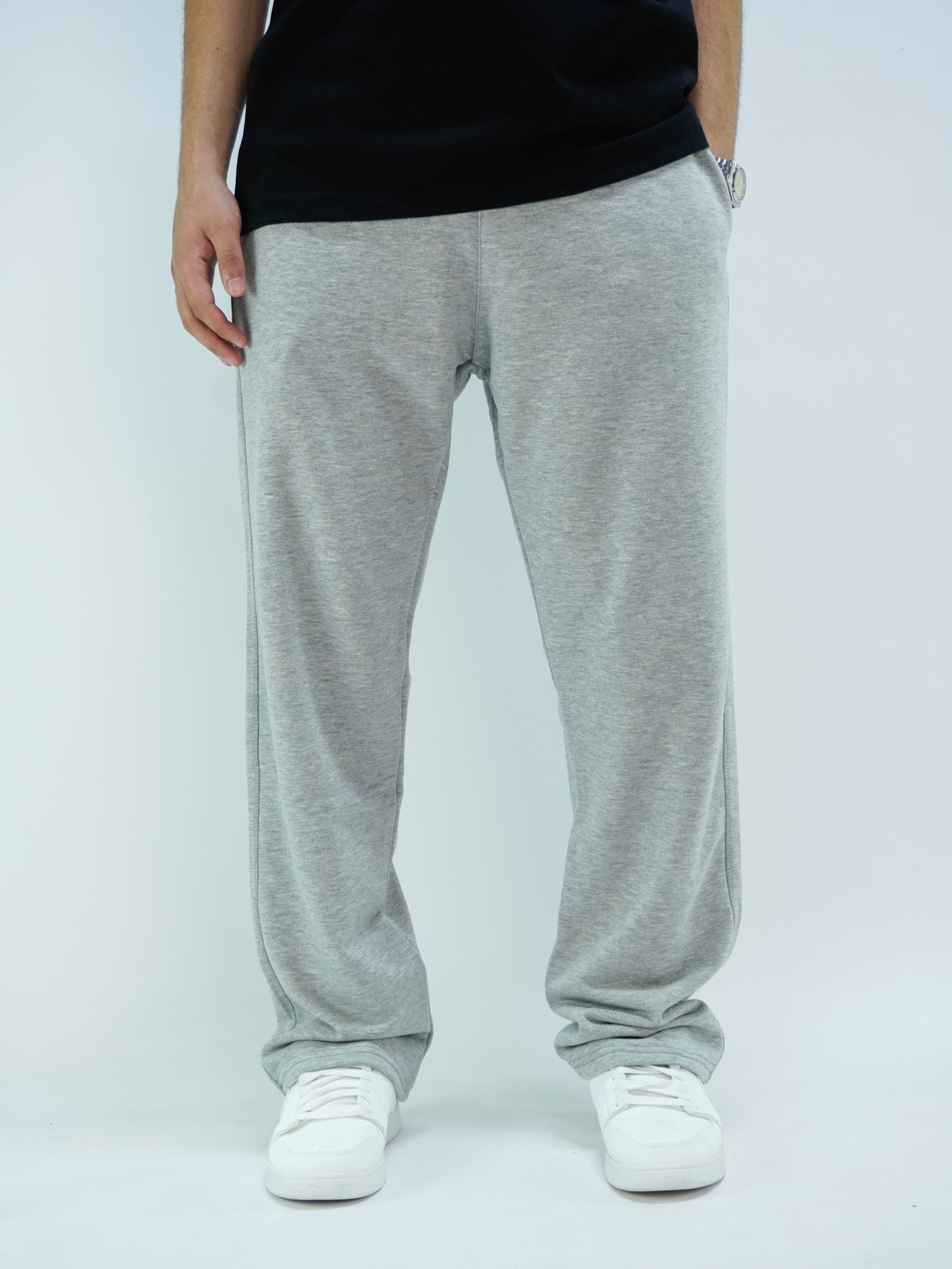 Gray - Basic jogger pants