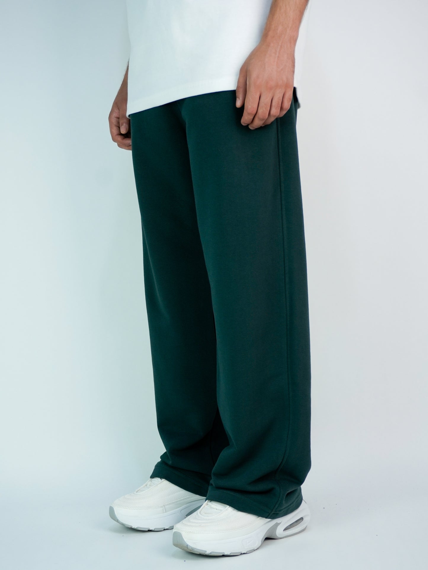 Olive - Basic baggy pants