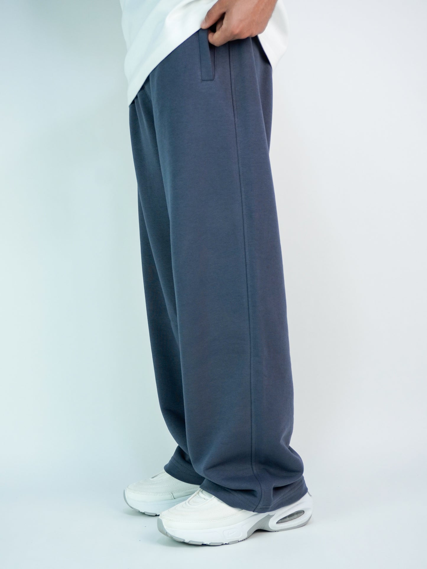 Slate grey - Basic baggy pants