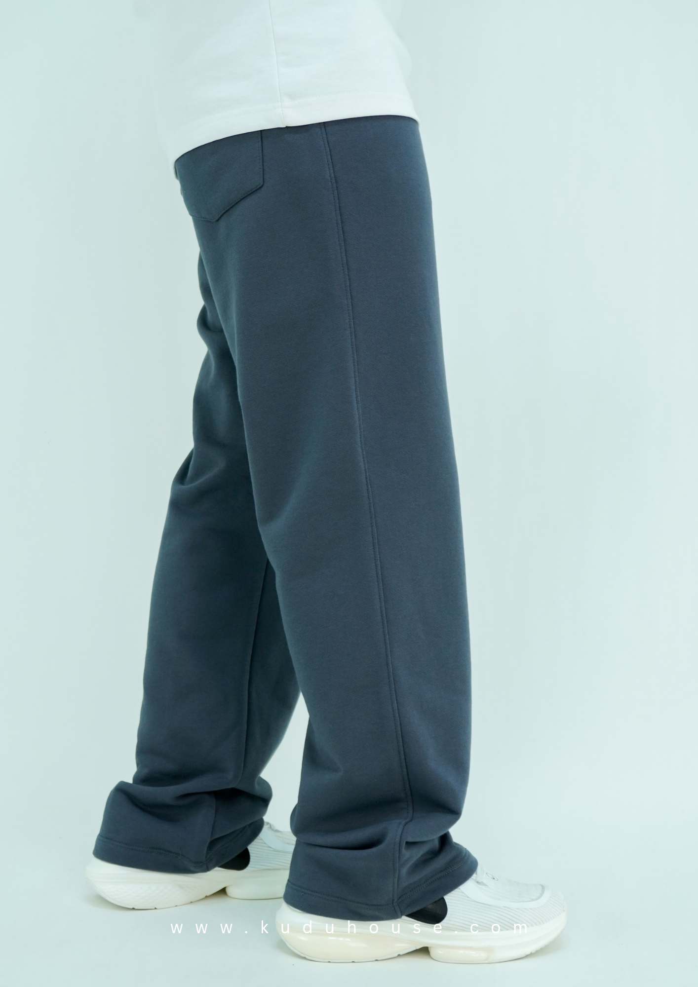 Slate grey - Basic baggy pants