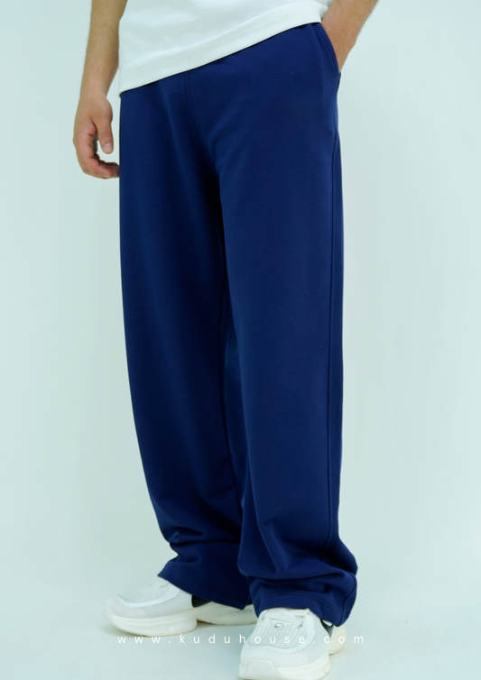 Navy blue - Basic baggy pants