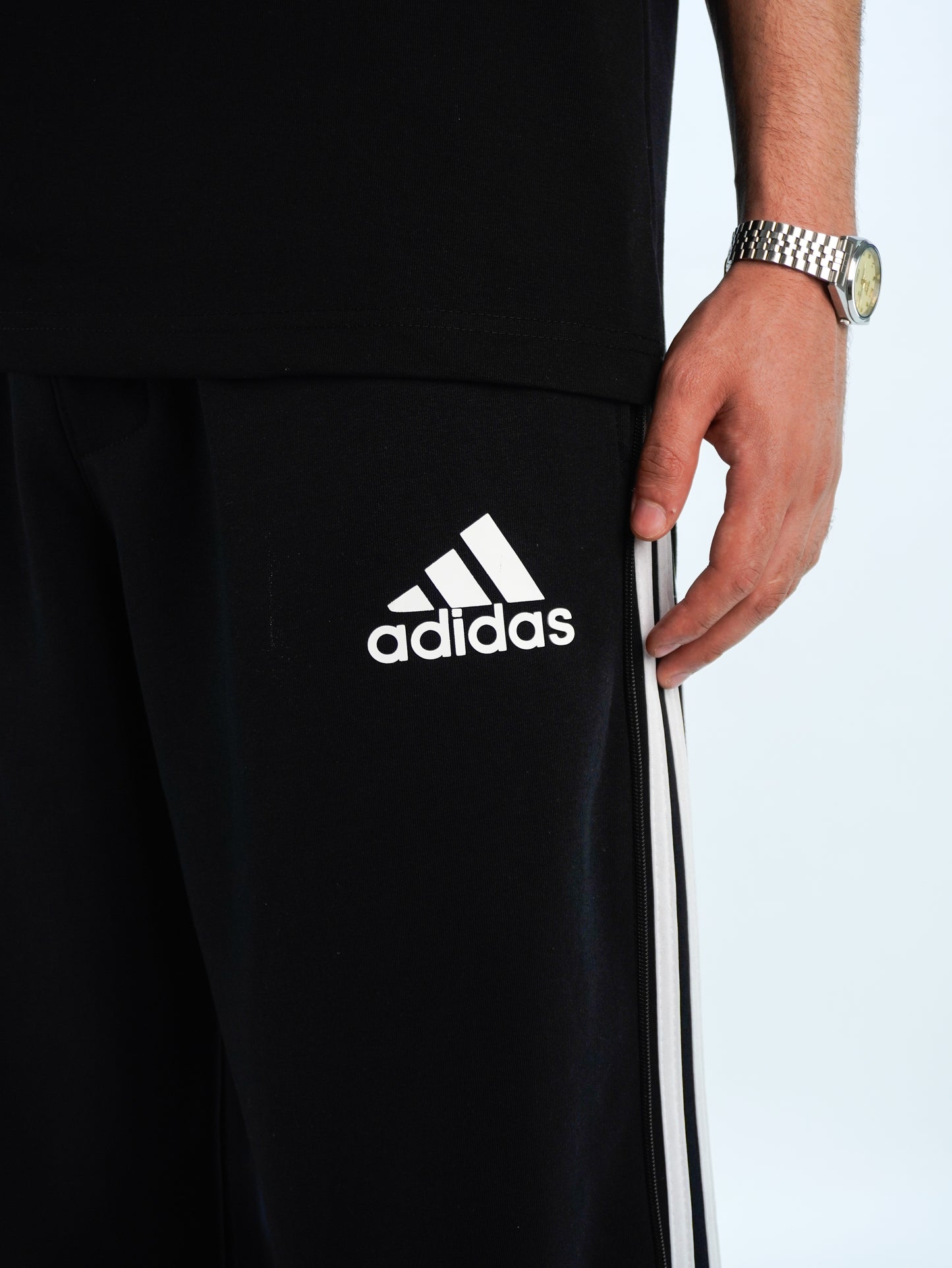 Black - Straight leg jogger pants