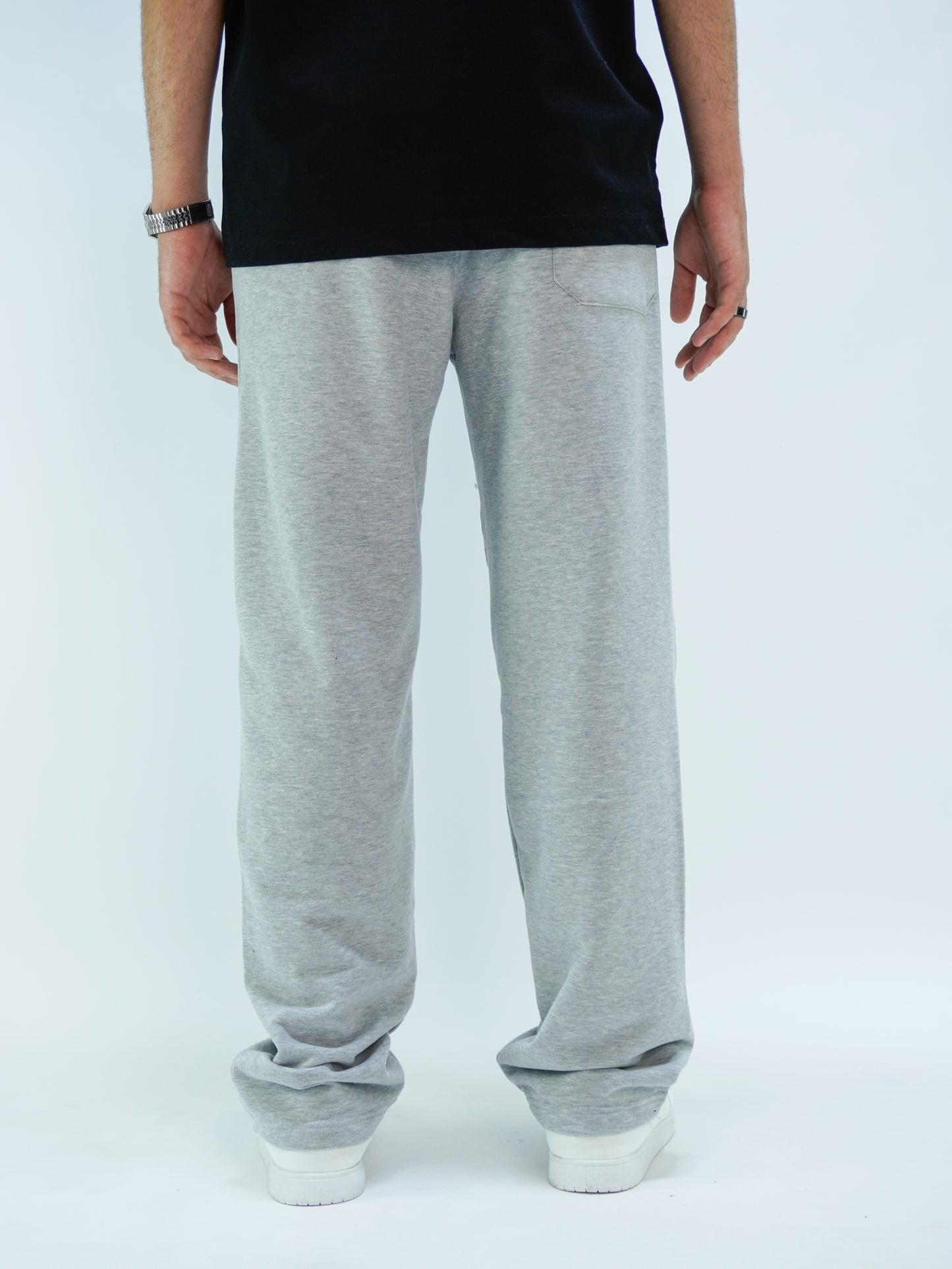 Gray - Solid jogger pants