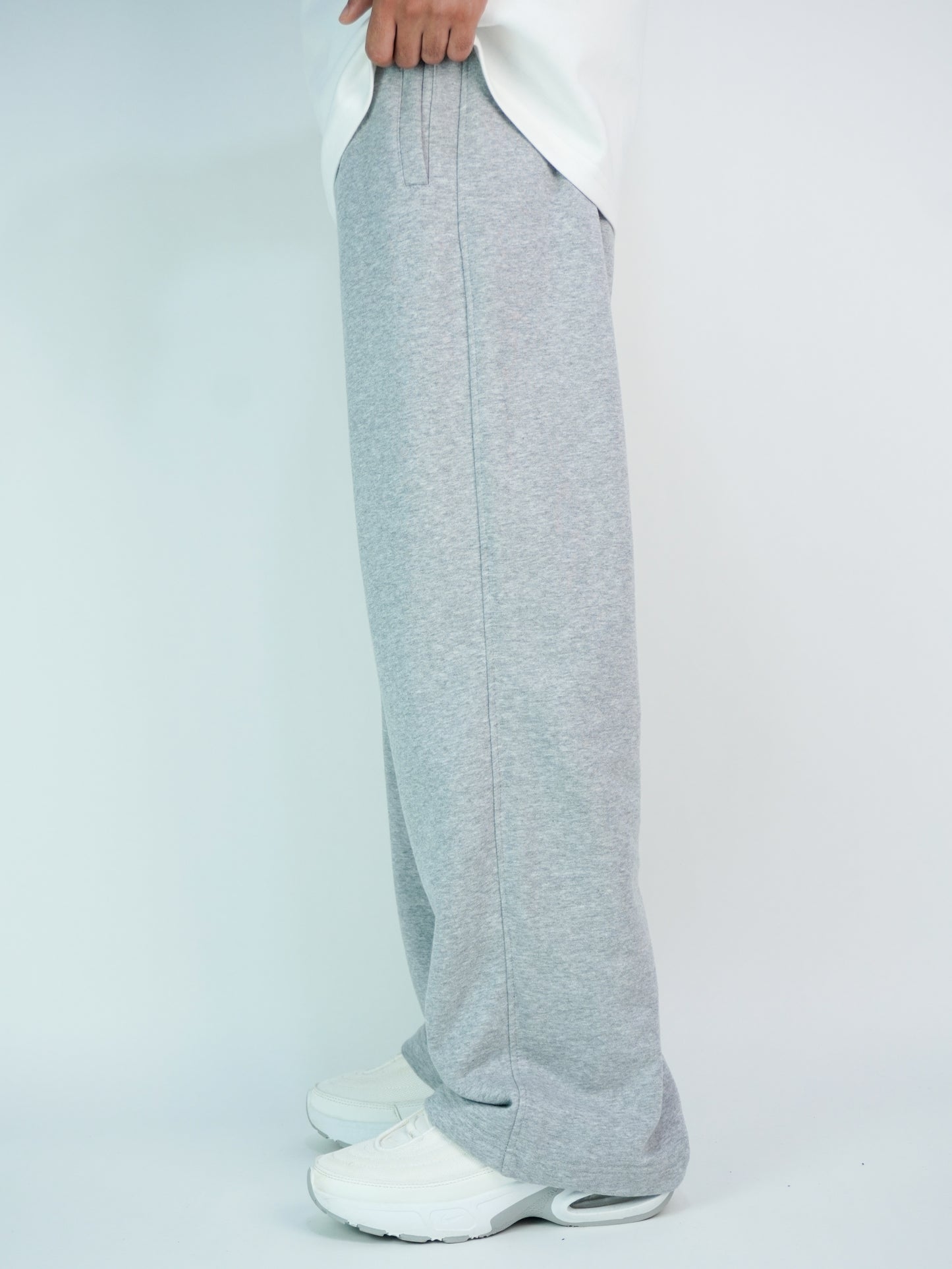 Grey - Basic baggy pants
