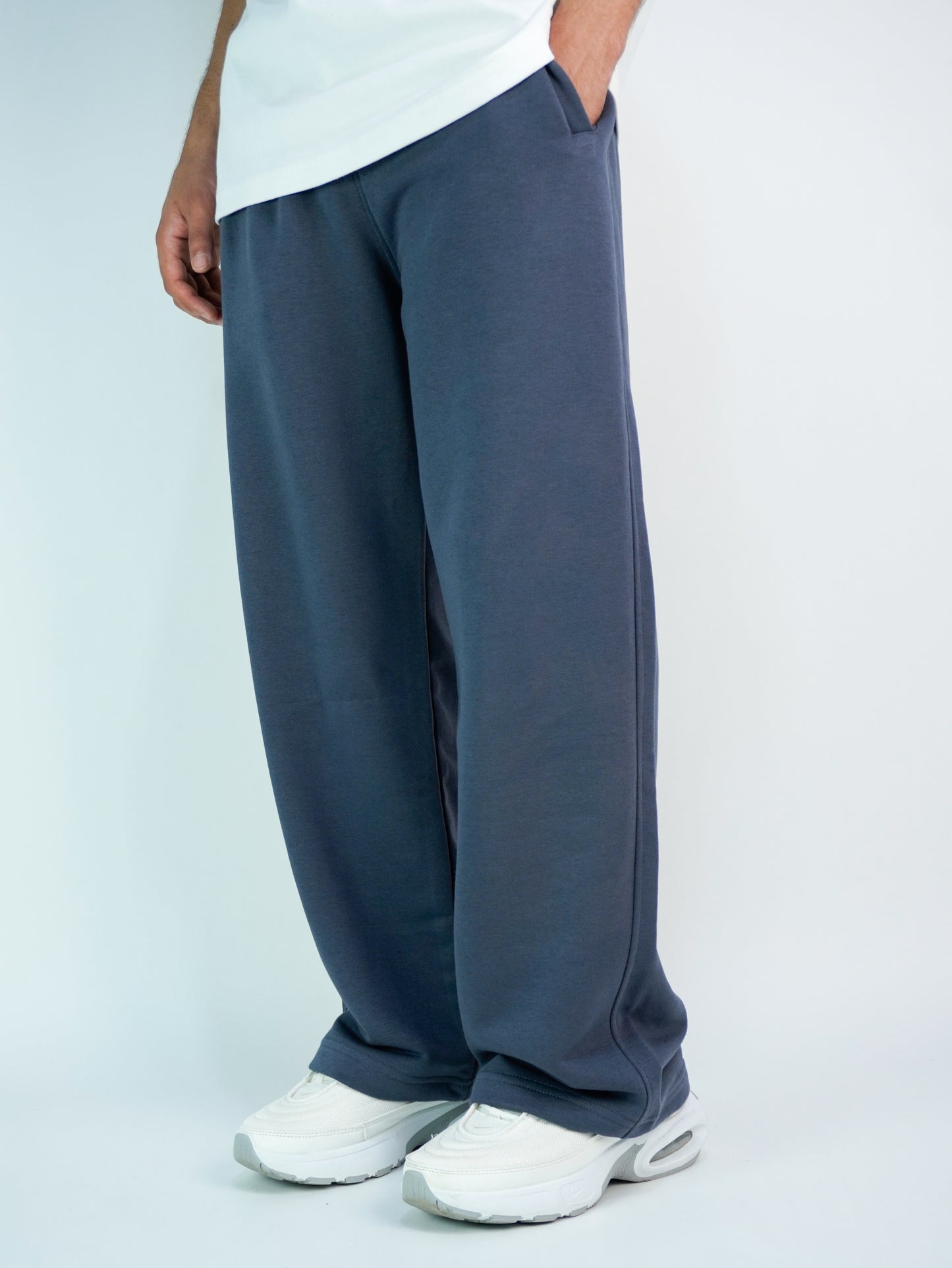 Slate grey - Basic baggy pants
