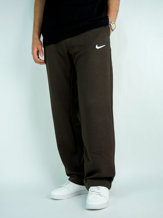 Brown - Solid Jogger pants