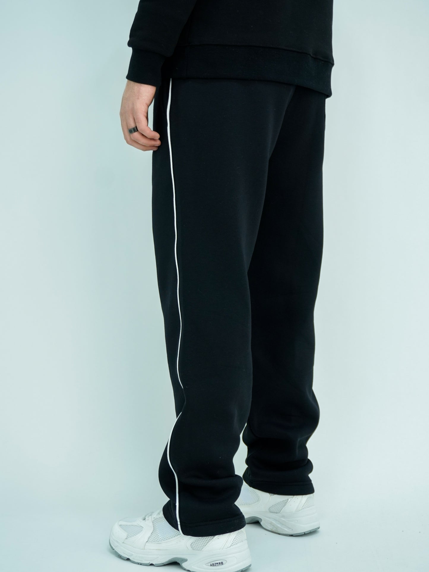 Wide leg jogger pants
