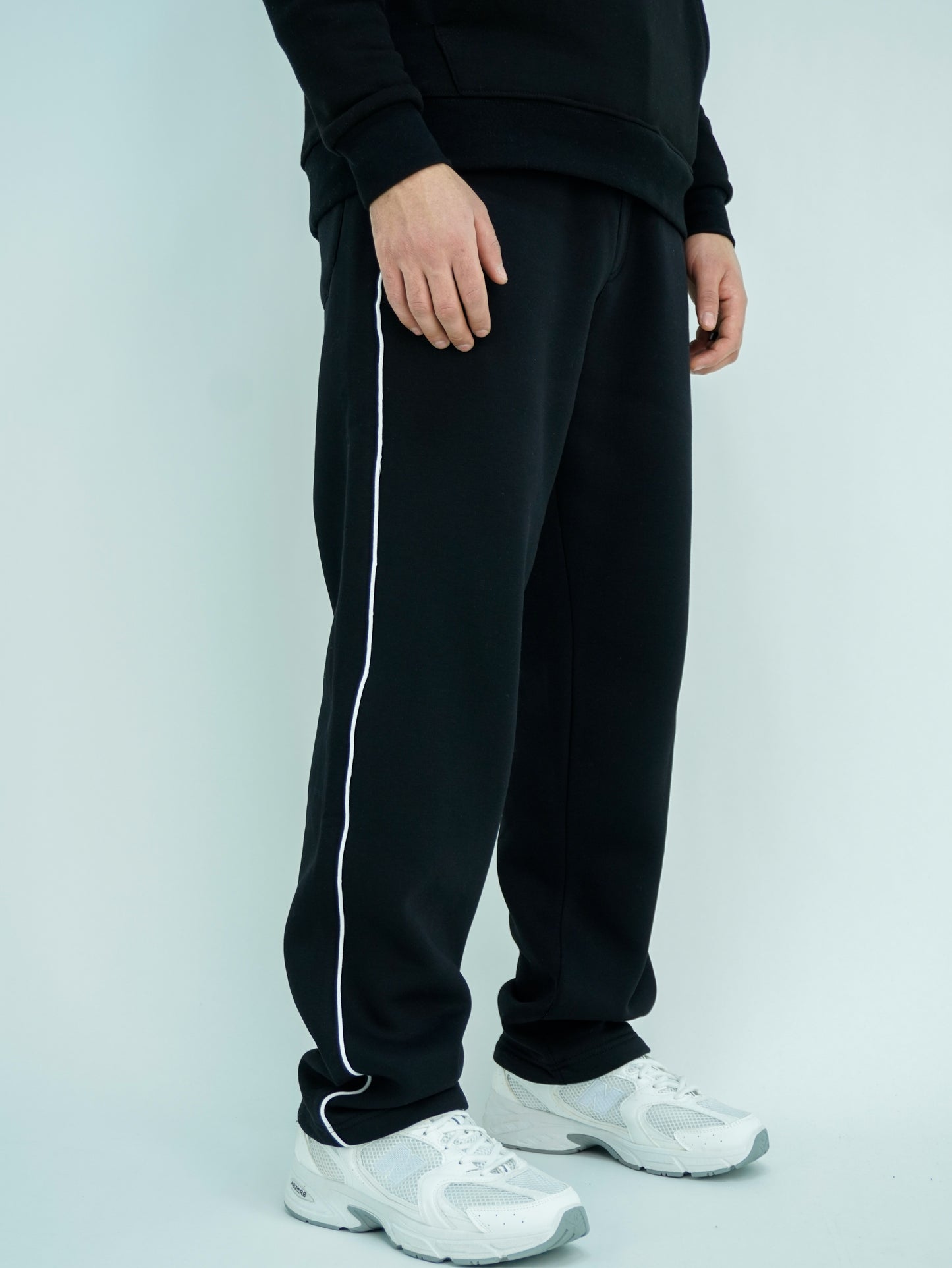 Wide leg jogger pants