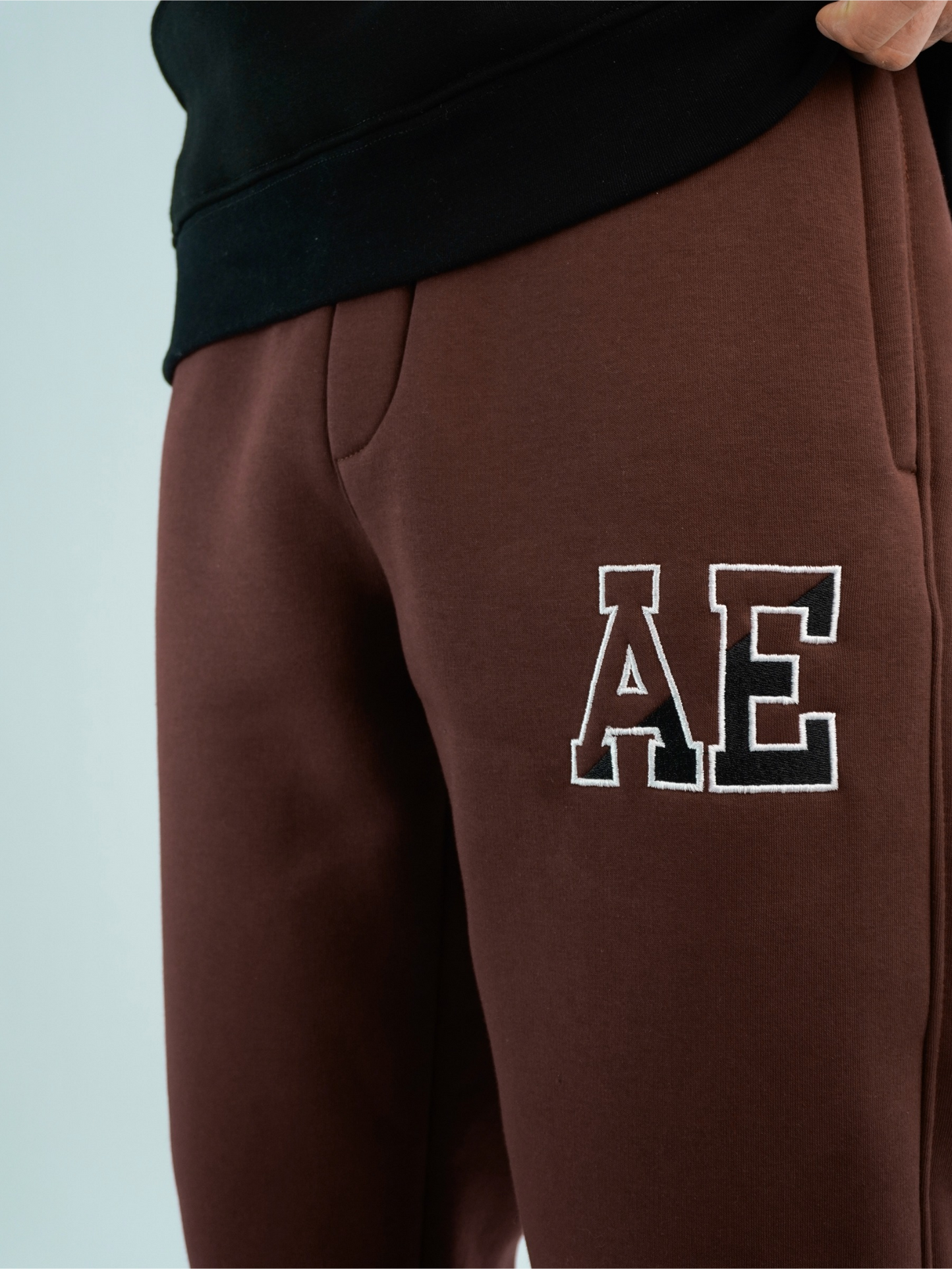 Brown - AE wide-leg jogger