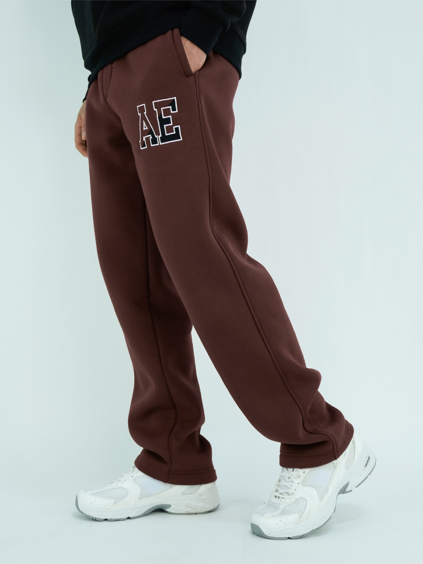 Brown - AE wide-leg jogger
