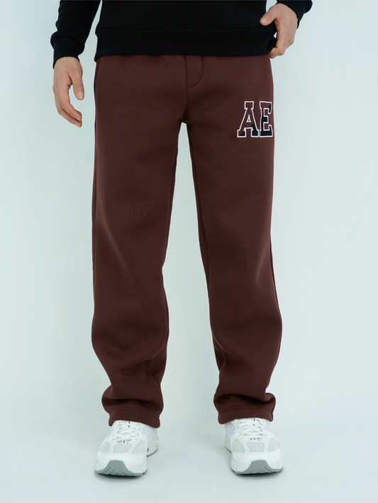Brown - AE wide-leg jogger