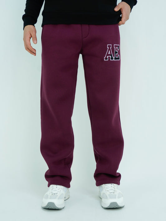 Burgandy - AE wide-leg jogger