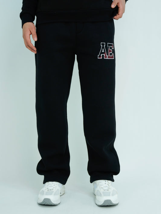 Black - AE wide-leg jogger