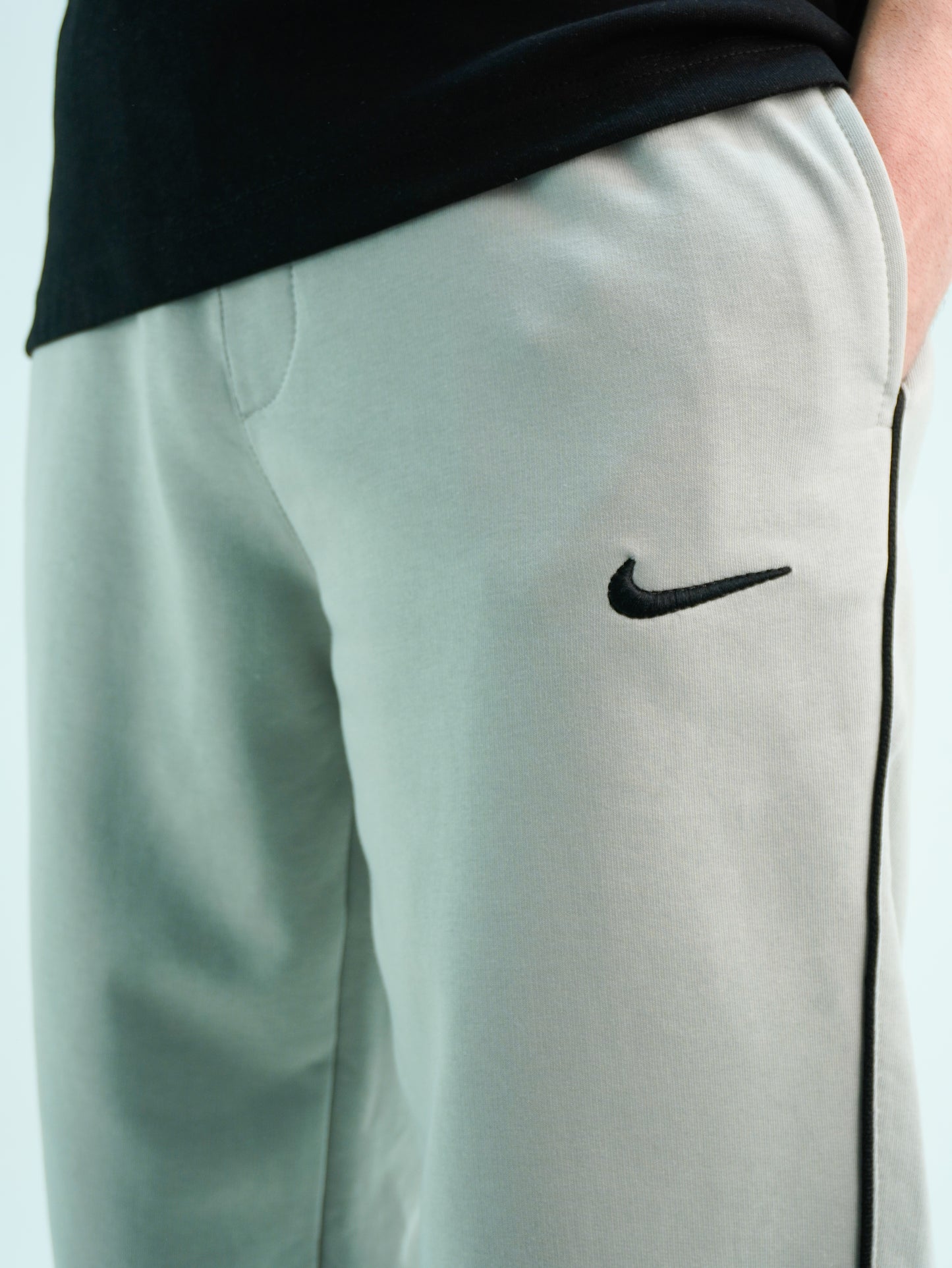 Wide leg jogger pants