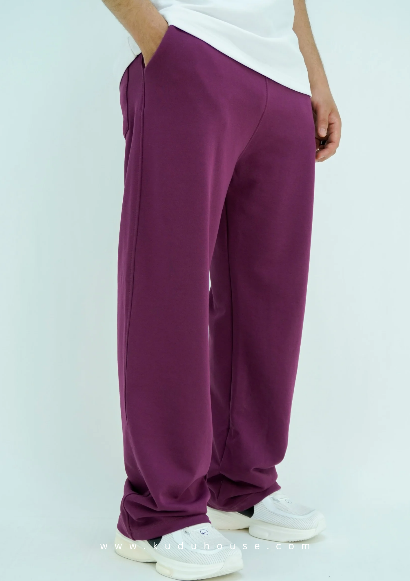 Burgundy - Vintage Baggy Jogger