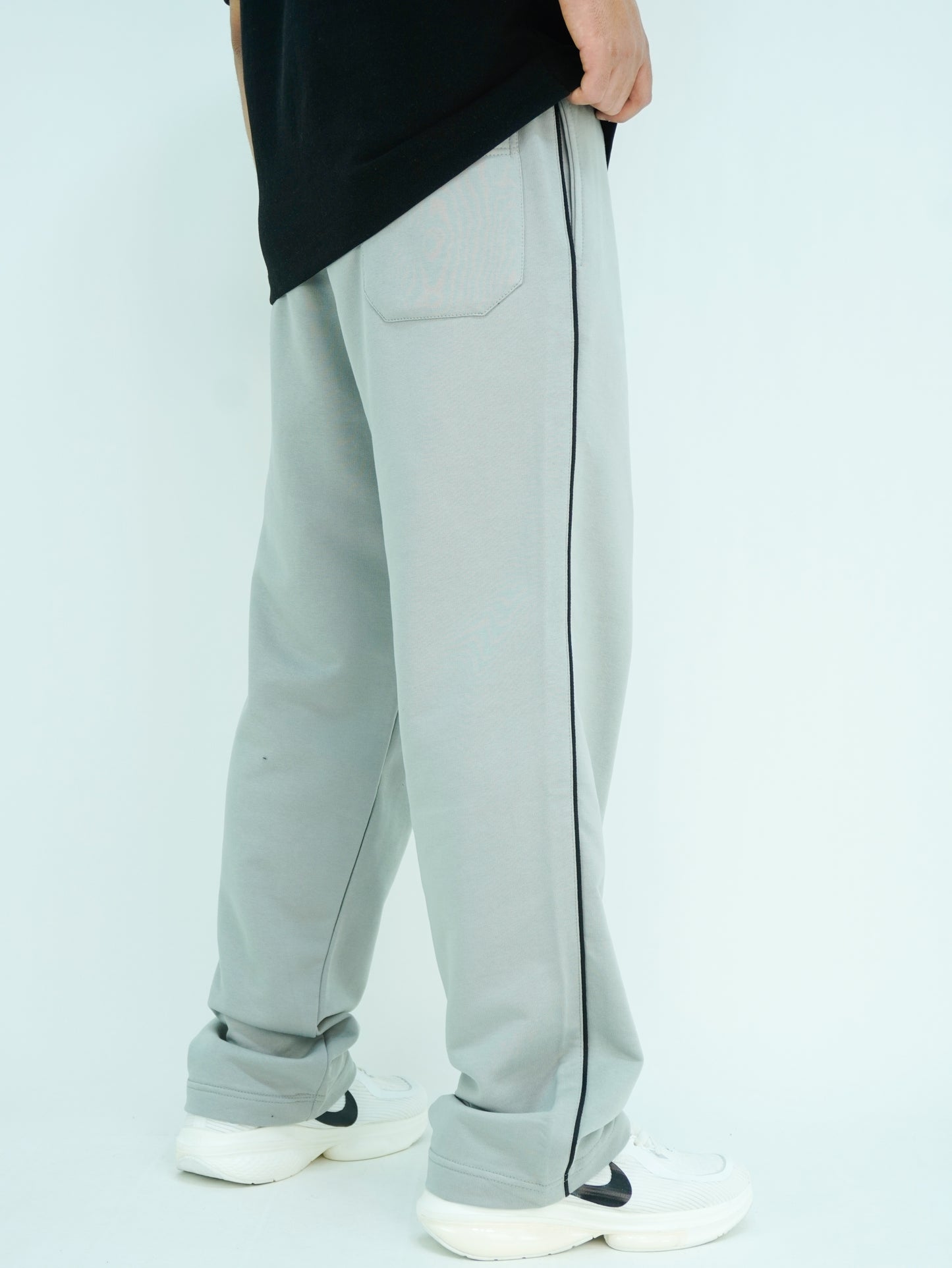 Wide leg jogger pants