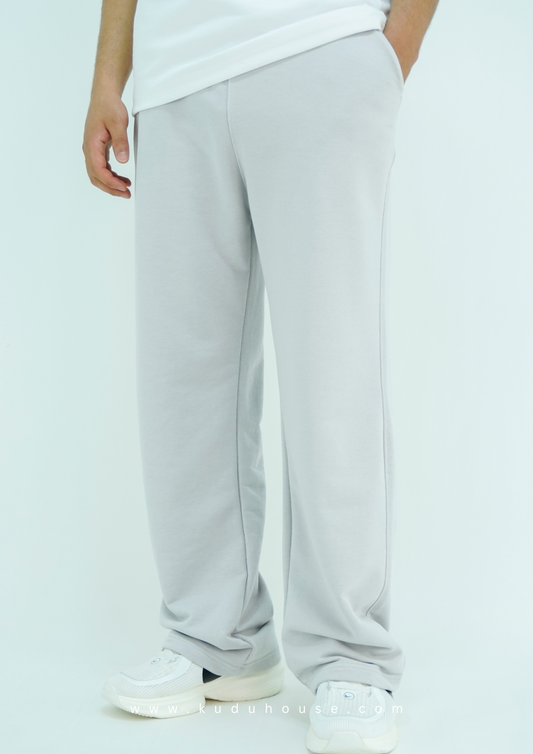 Dusty grey - Basic baggy pants