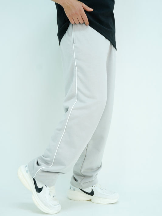 Dusty Grey - Wide leg jogger pants