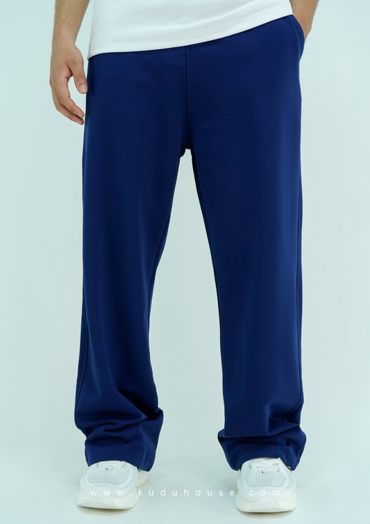 Navy blue - Basic baggy pants